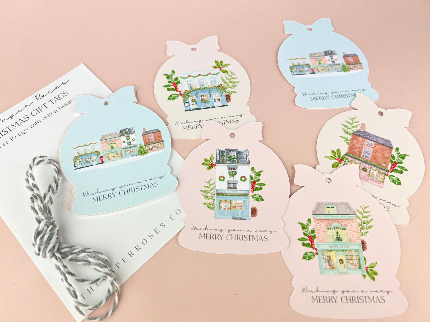 Christmas Shops Gift Tag Set
