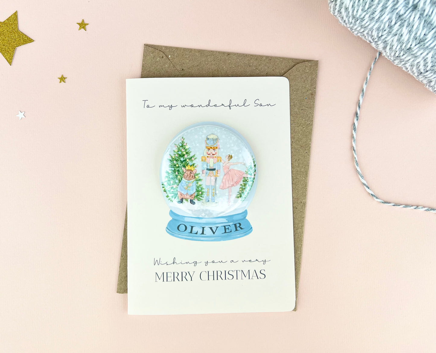 Nutcracker Badge Card Personalised