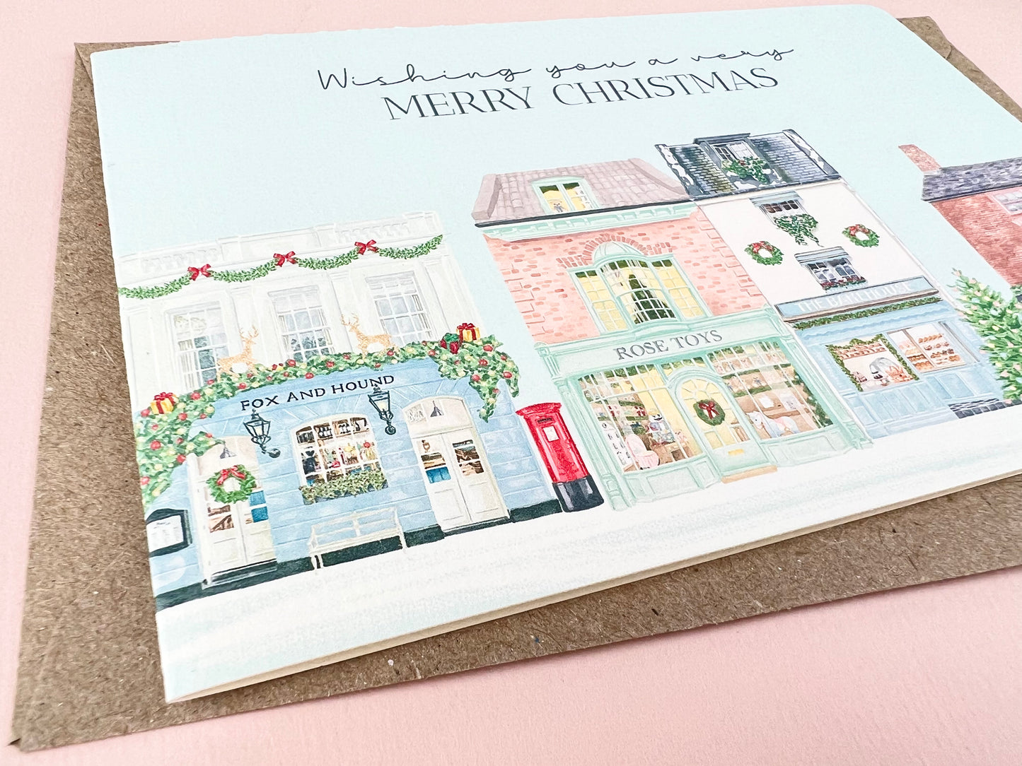 Christmas Street Shops Cards Multi Pack