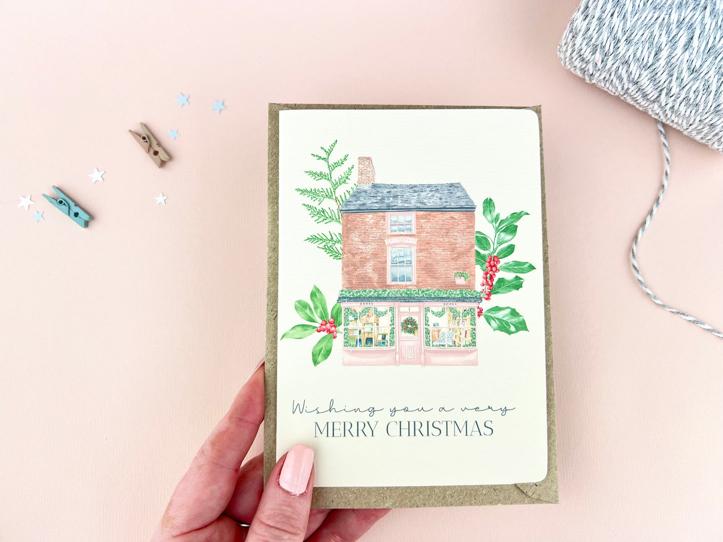 Christmas Street Shops Cards Multi Pack