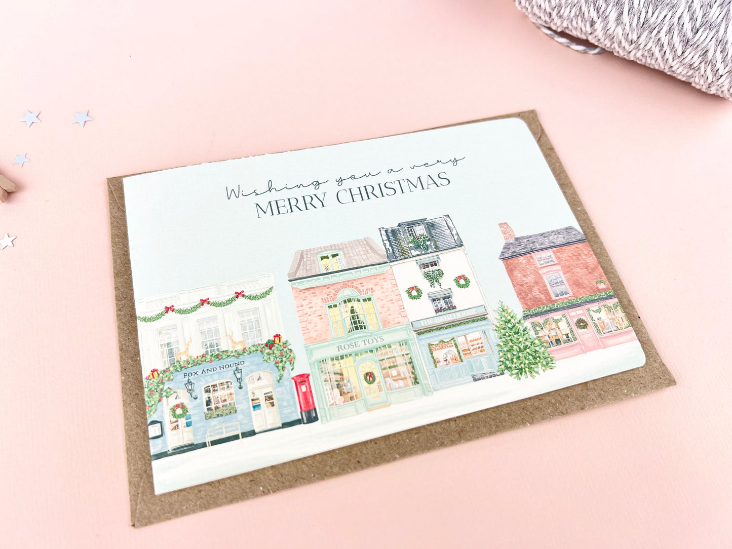 Christmas Street Shops Cards Multi Pack