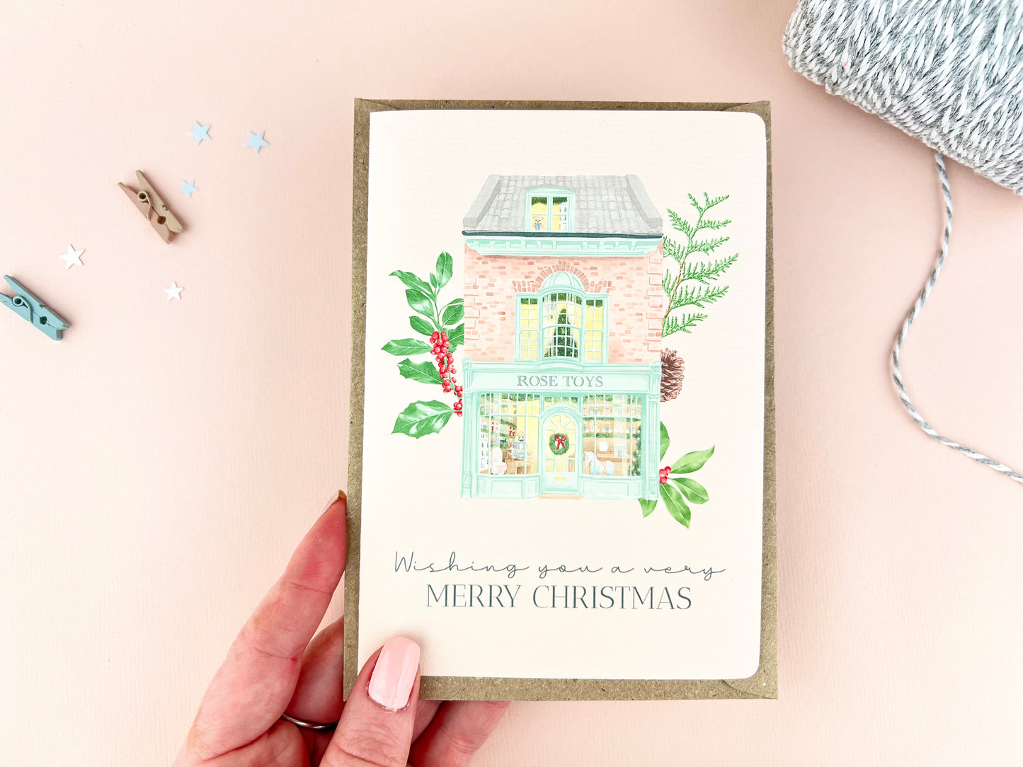 Christmas Street Shops Cards Multi Pack