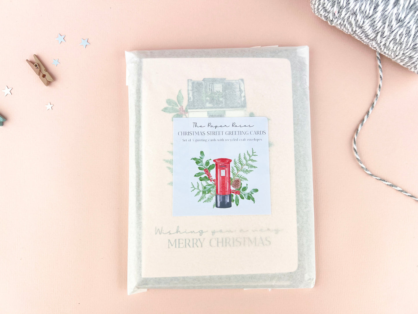 Christmas Street Shops Cards Multi Pack