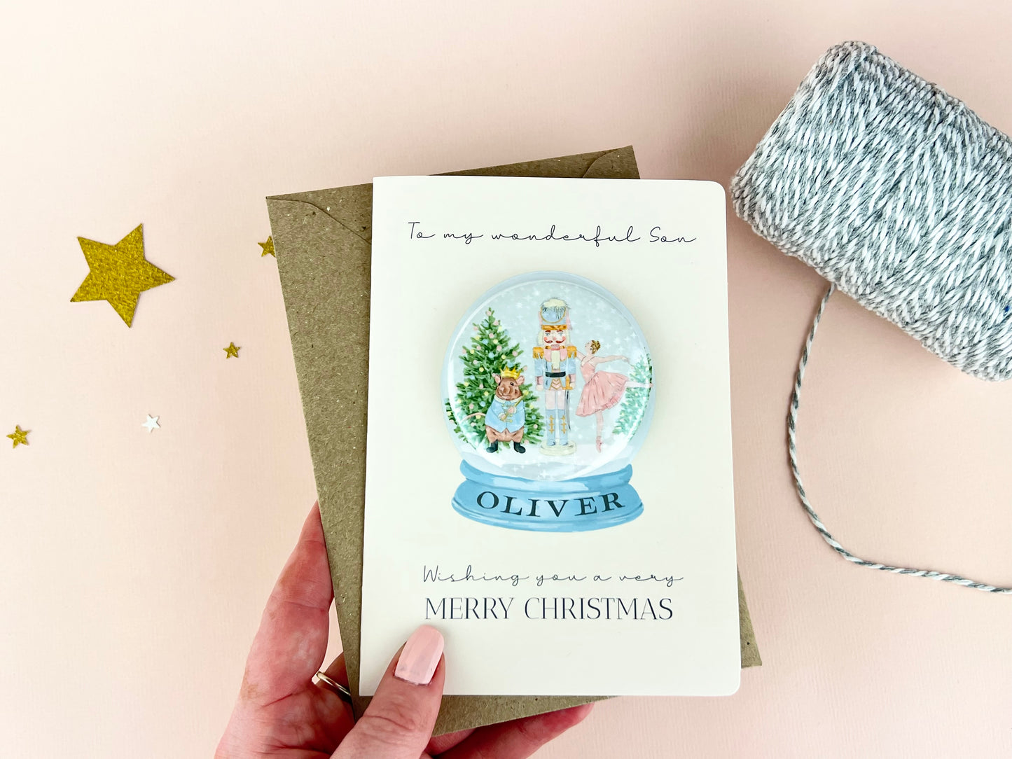 Nutcracker Badge Card Personalised