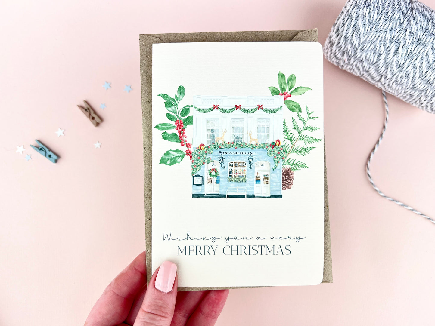 Christmas Street Shops Cards Multi Pack