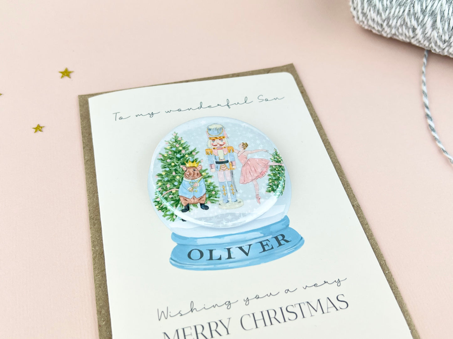 Nutcracker Badge Card Personalised