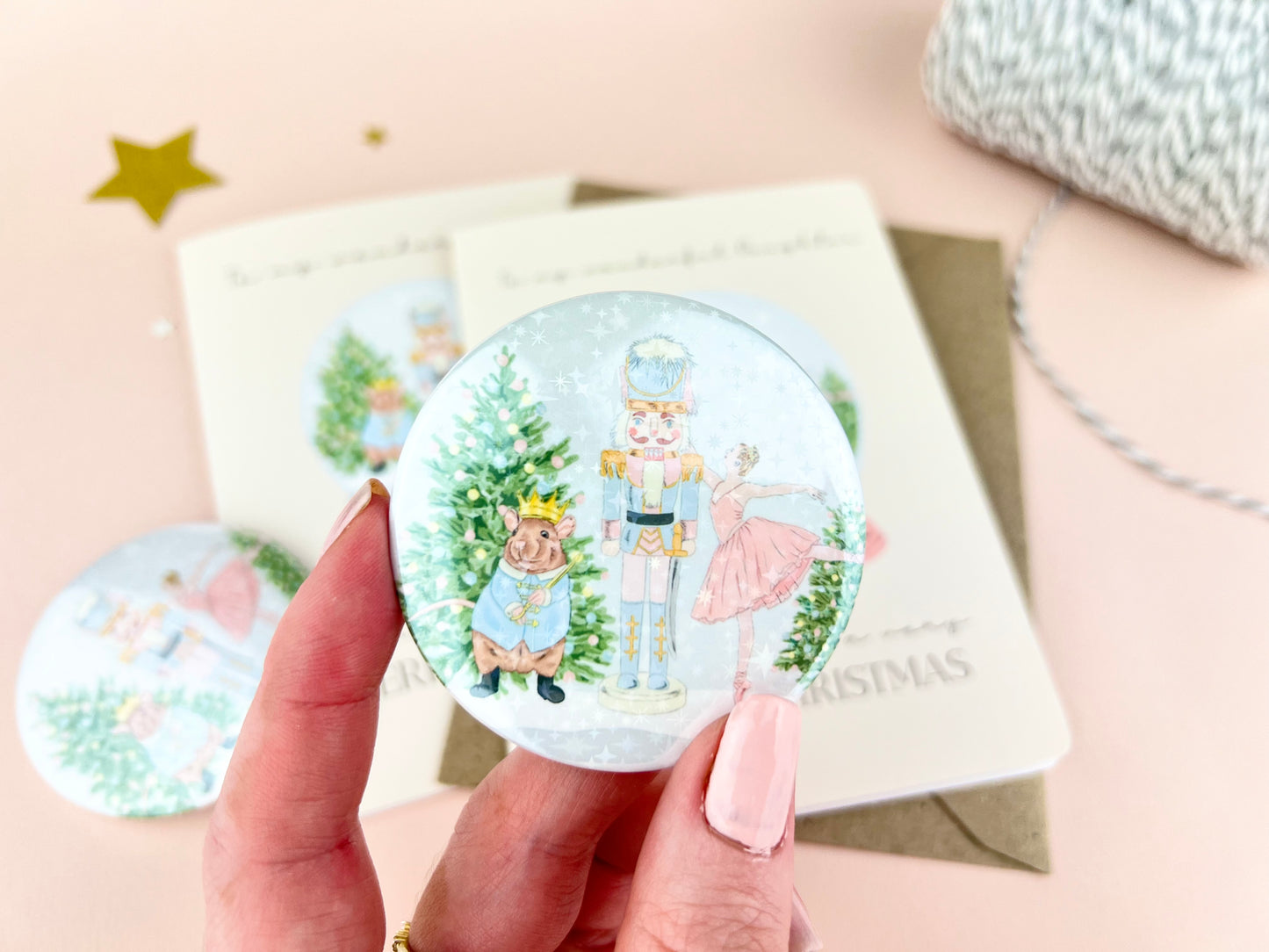 Nutcracker Badge Card Personalised