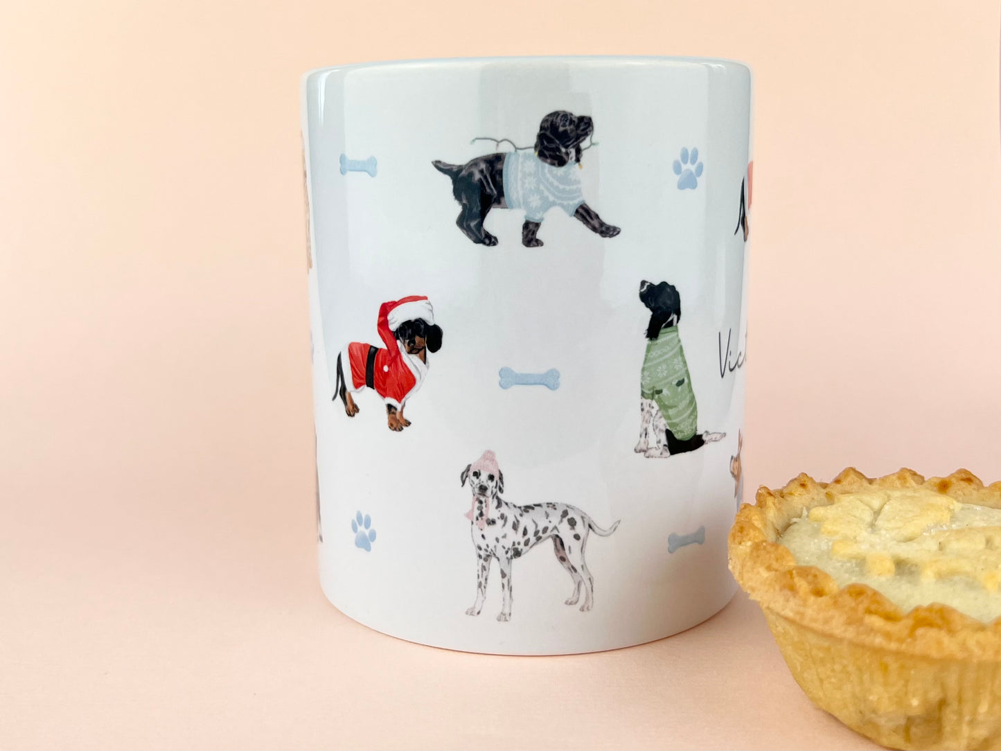 Christmas Dogs Personalised Mug