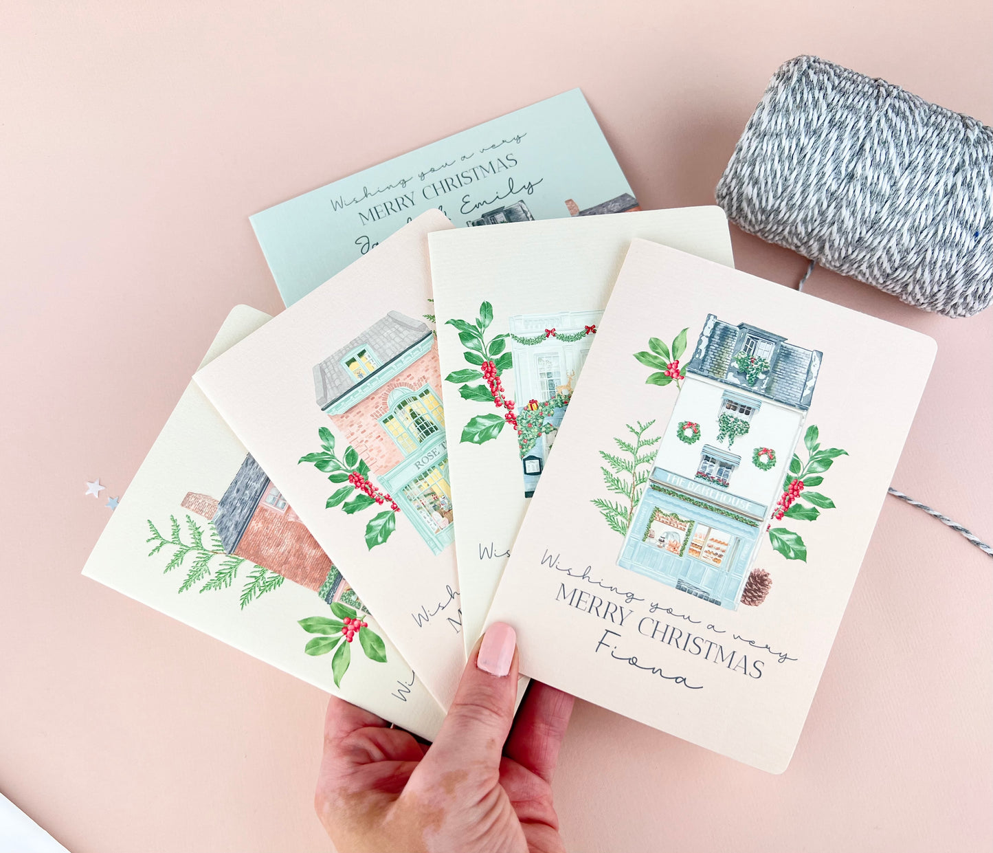 Christmas Book Shop Personalised Card