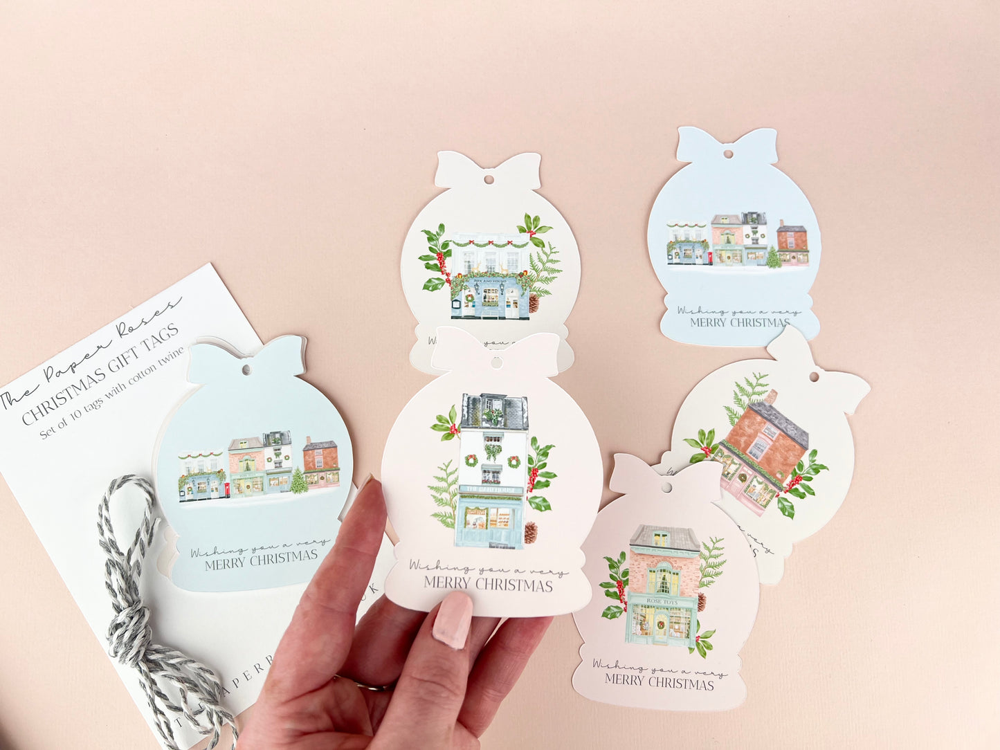 Christmas Shops Gift Tag Set