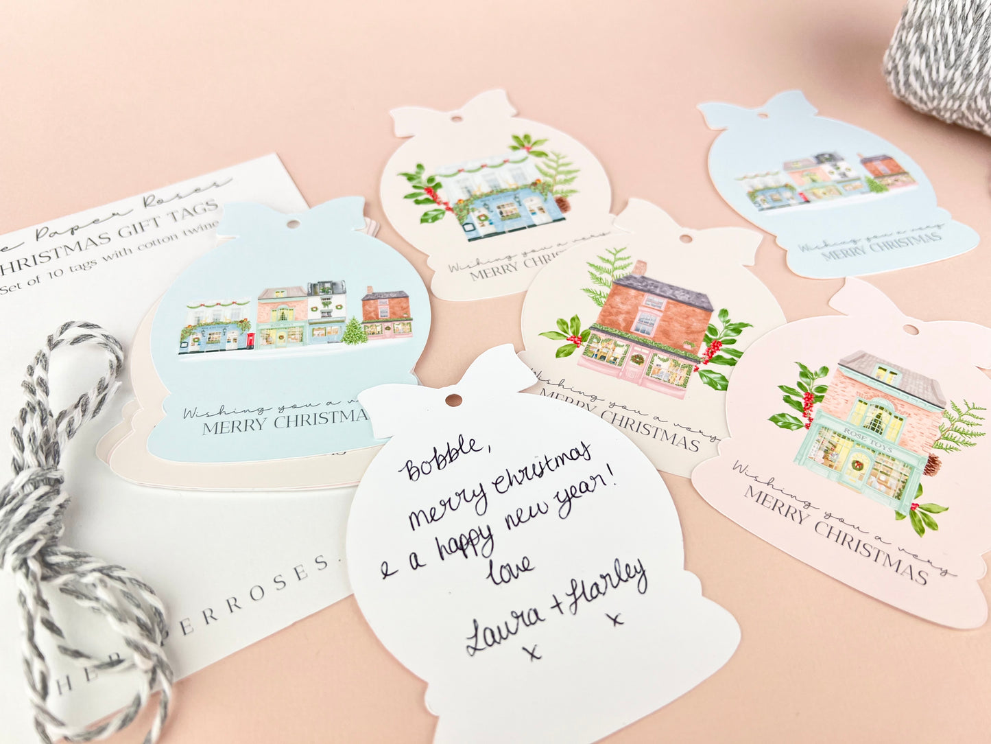 Christmas Shops Gift Tag Set