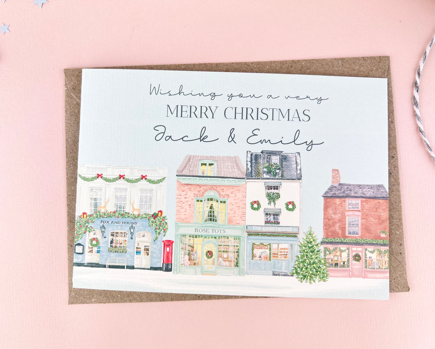 Personalised Street Christmas Card