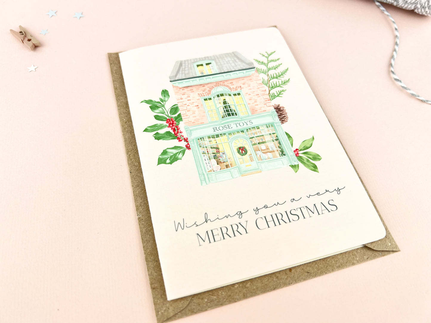 Christmas Street Shops Cards Multi Pack