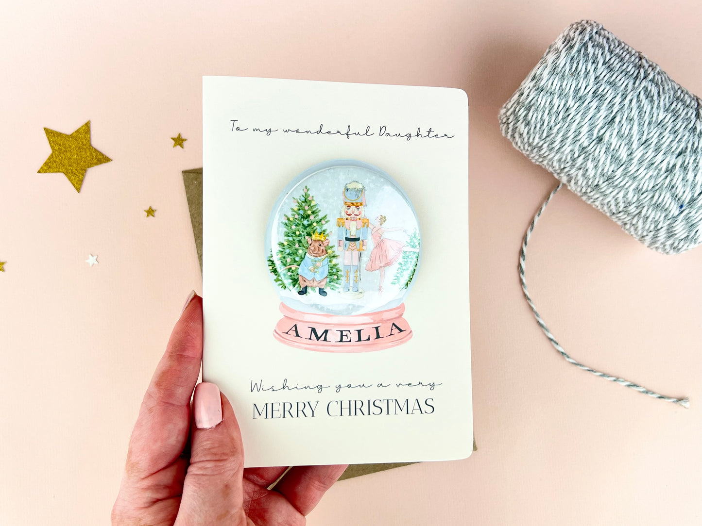 Nutcracker Badge Card Personalised
