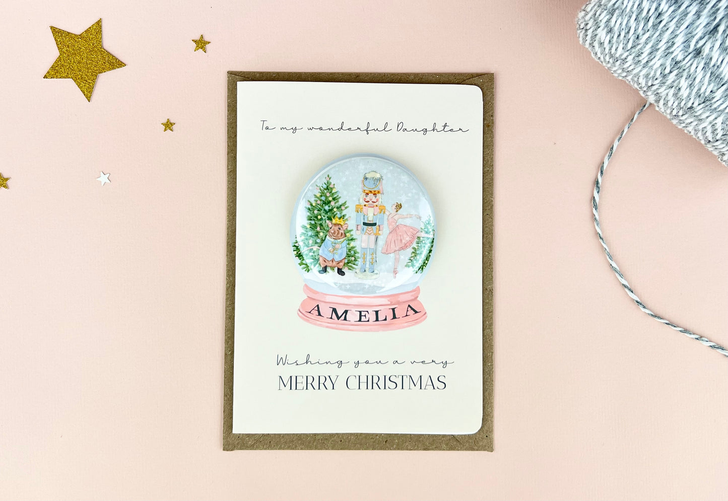 Nutcracker Badge Card Personalised