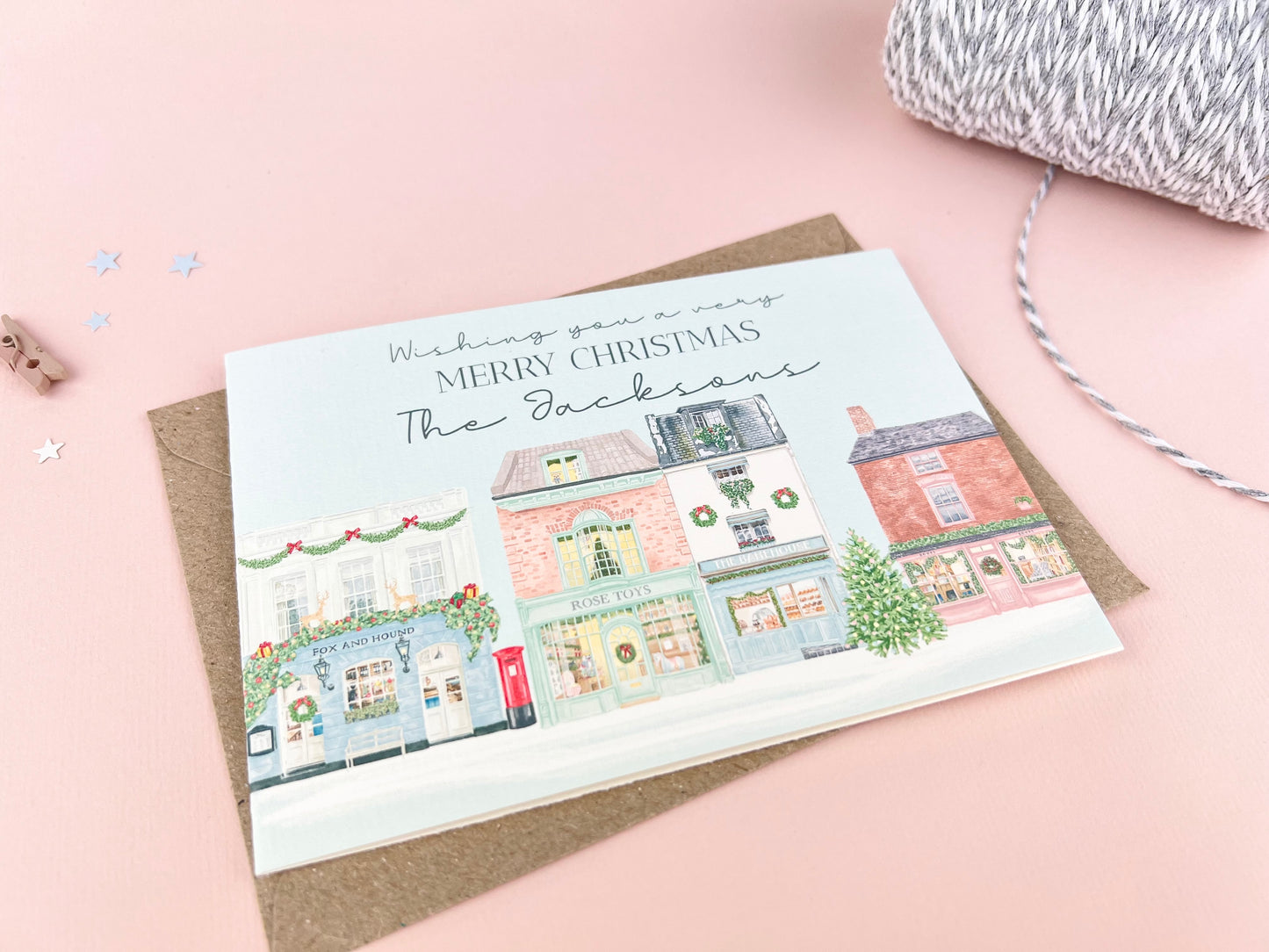 Personalised Street Christmas Card