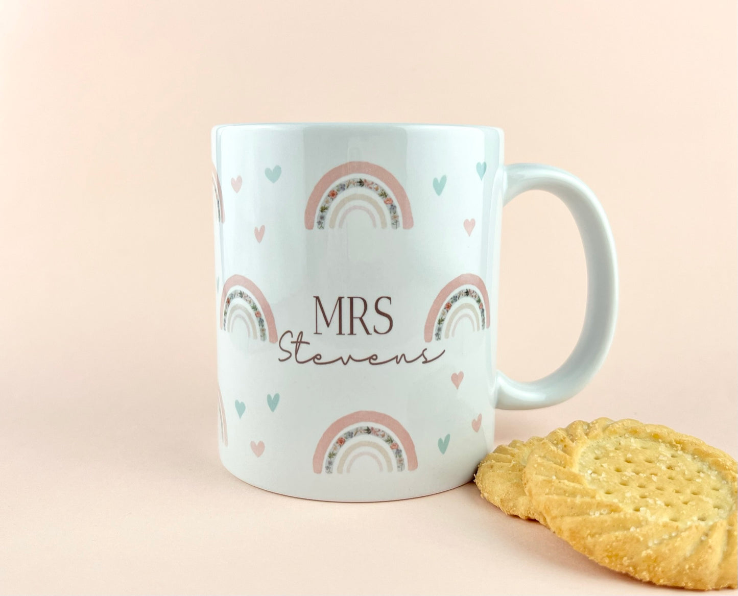 Rainbow Personalised Teacher Mug
