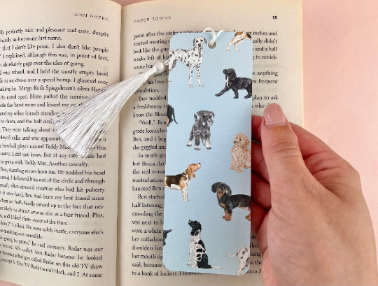 Dog Bookmark with Tassel