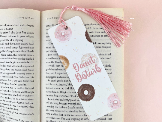 Donut Disturb Bookmark with Tassel