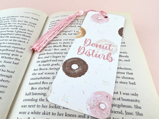 Donut Disturb Bookmark with Tassel