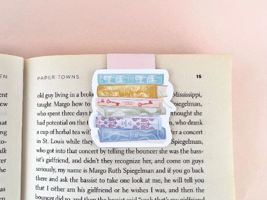 Jane Austen Book Stack Magnetic Bookmark