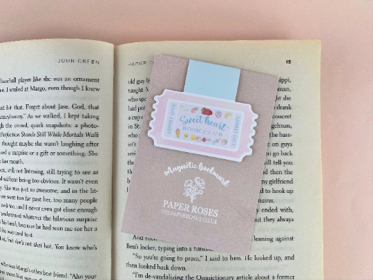 Sweets Book Club Ticket Magnetic Bookmark