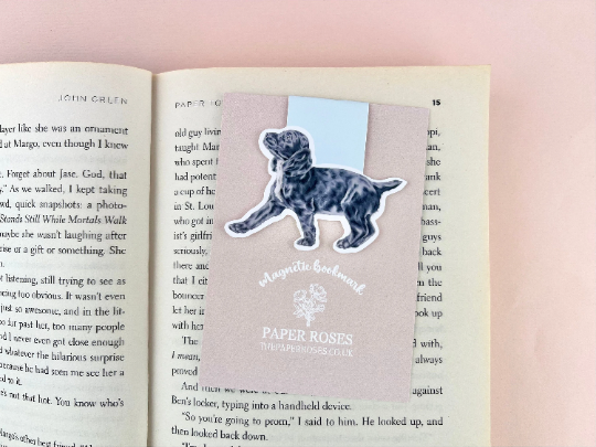 Spaniel Puppy Dog Magnetic Bookmark