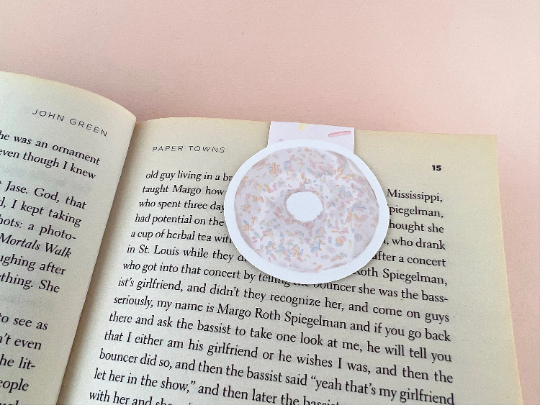 Iced Donut Magnetic Bookmark