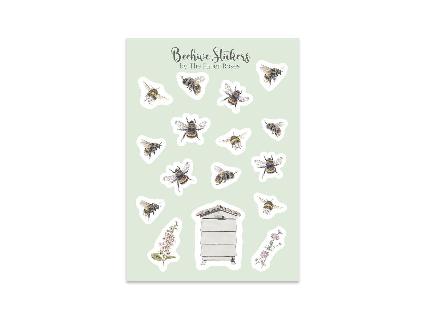 Bees Mini Planner Stickers