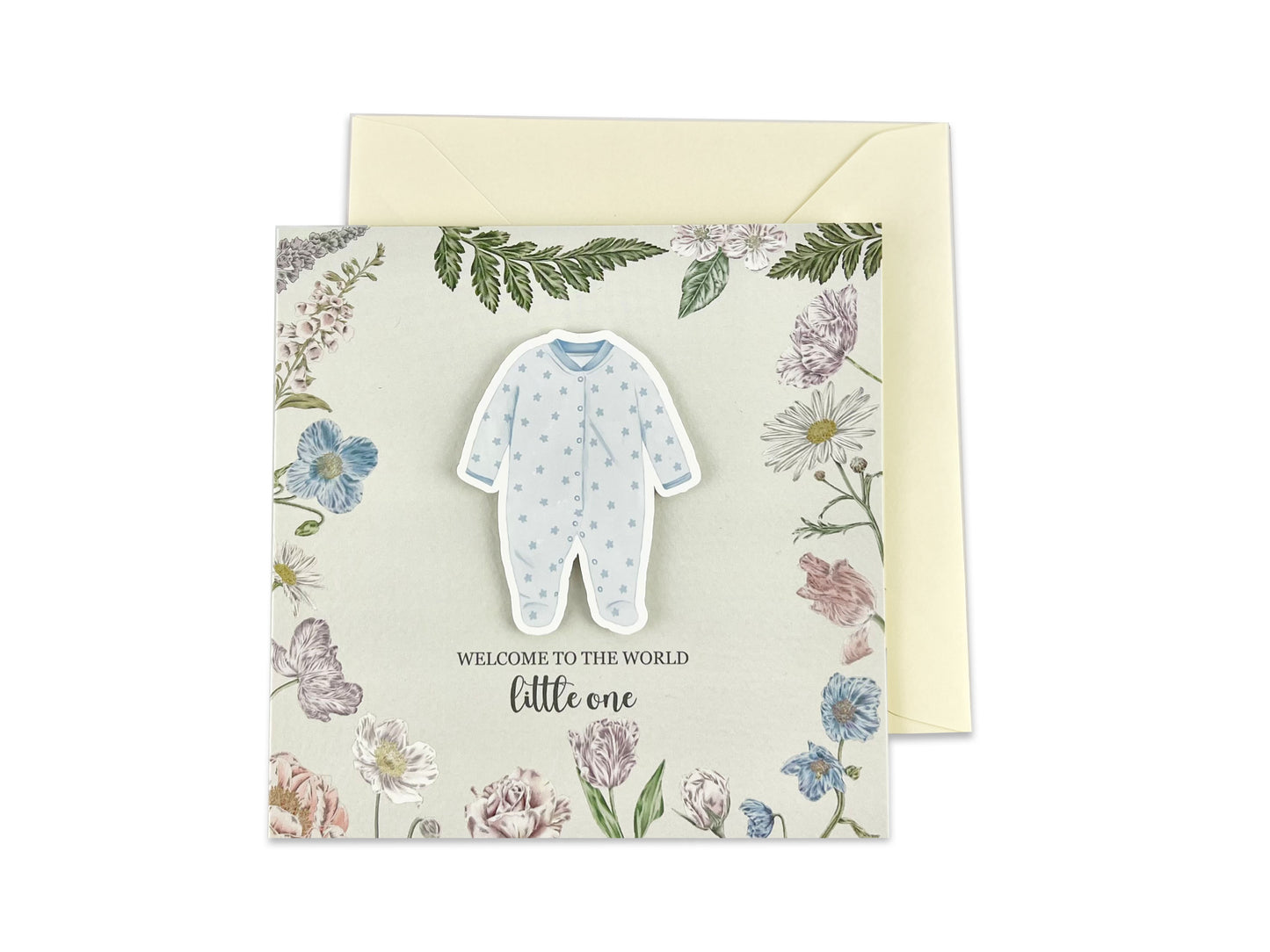Blue Baby Grow Card