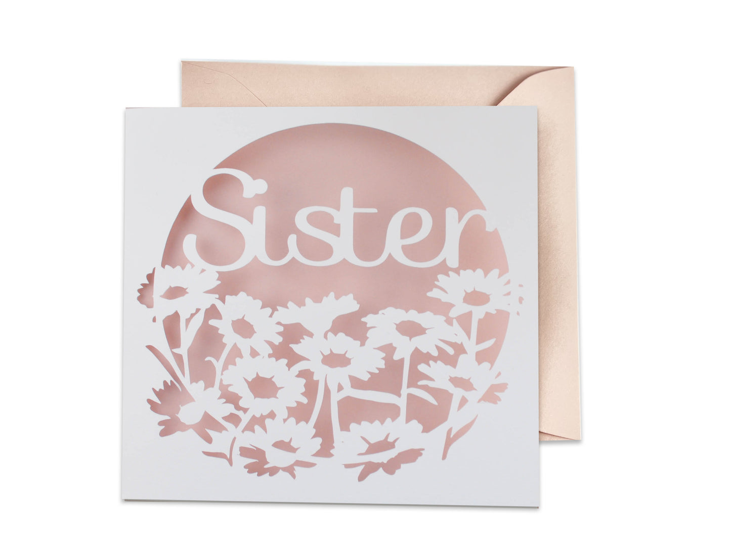 Floral Sister Papercut Card