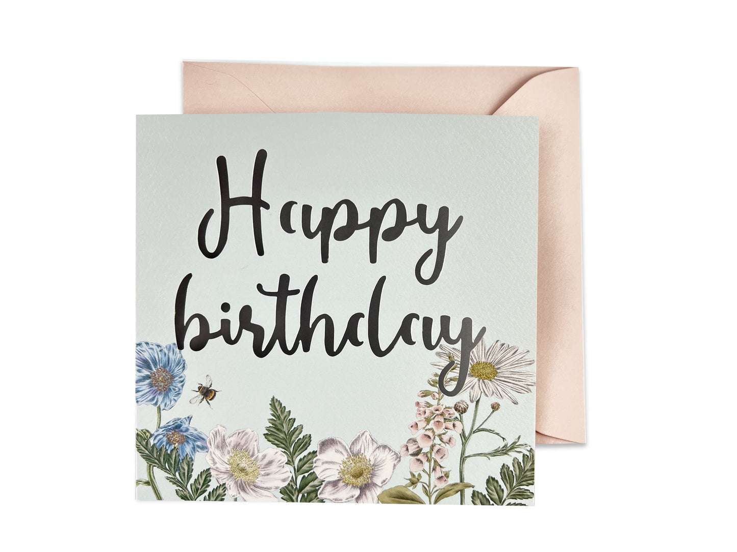 Wildflower Happy Birthday Papercut Card