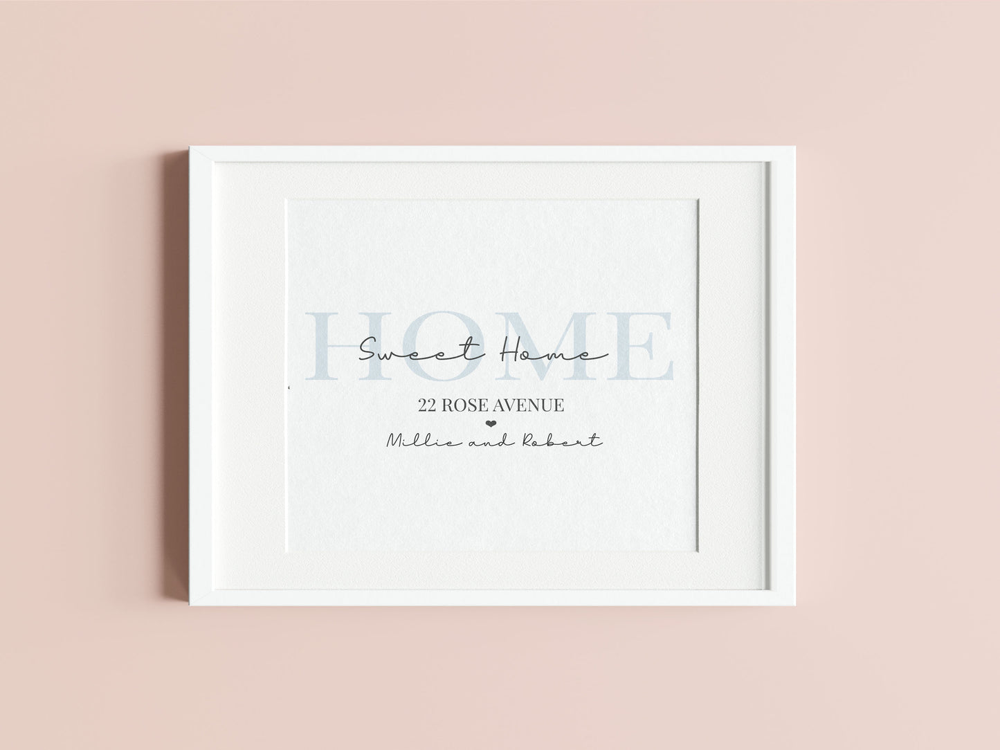 Personalised Home Sweet Home Print