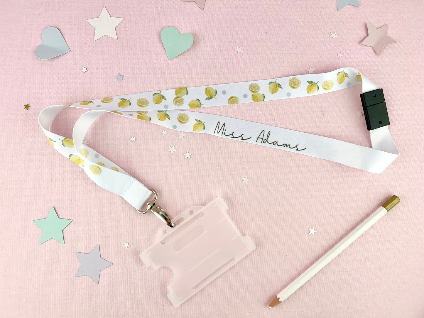 Lemons Personalised Lanyard