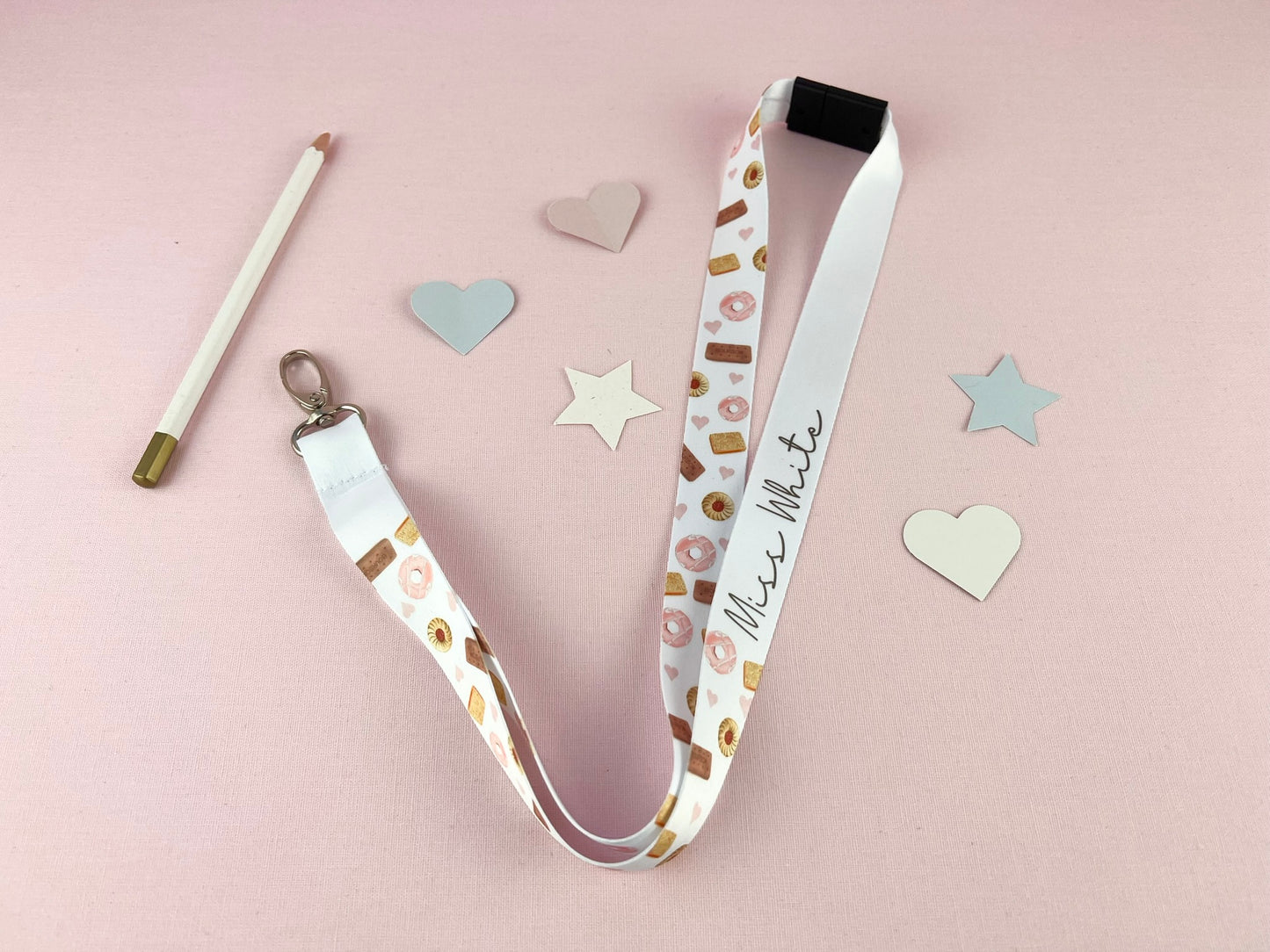 Biscuits Personalised Lanyard