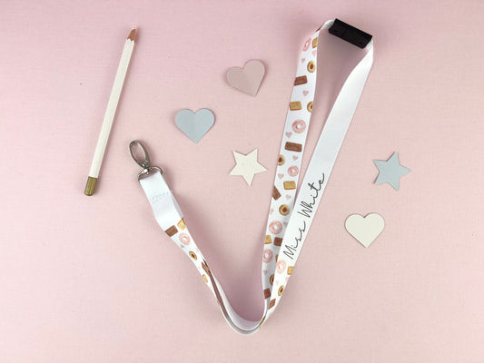 Biscuits Personalised Lanyard