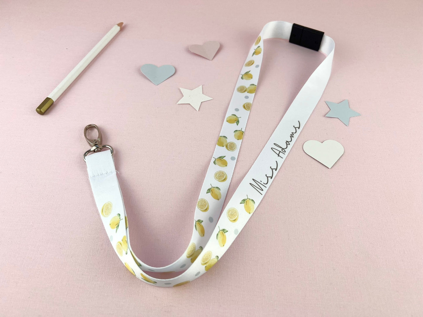Lemons Personalised Lanyard