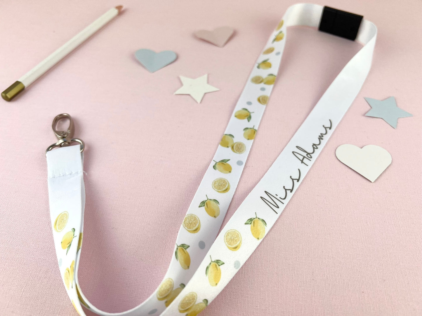 Lemons Personalised Lanyard