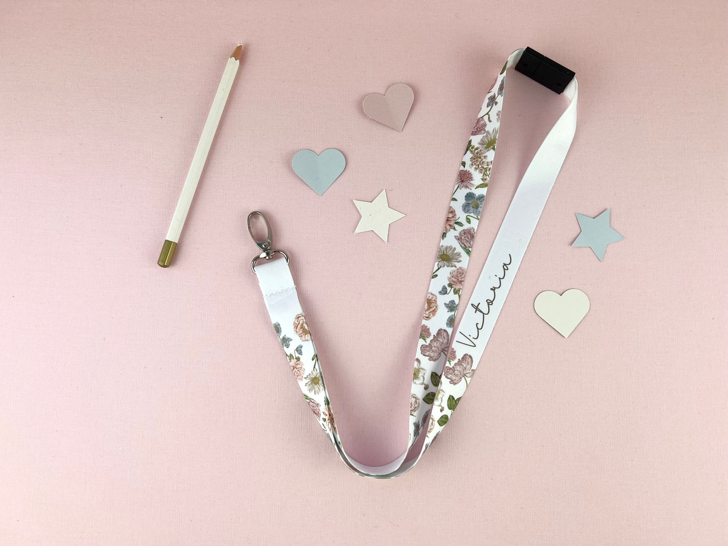 Wildflower Personalised Lanyard