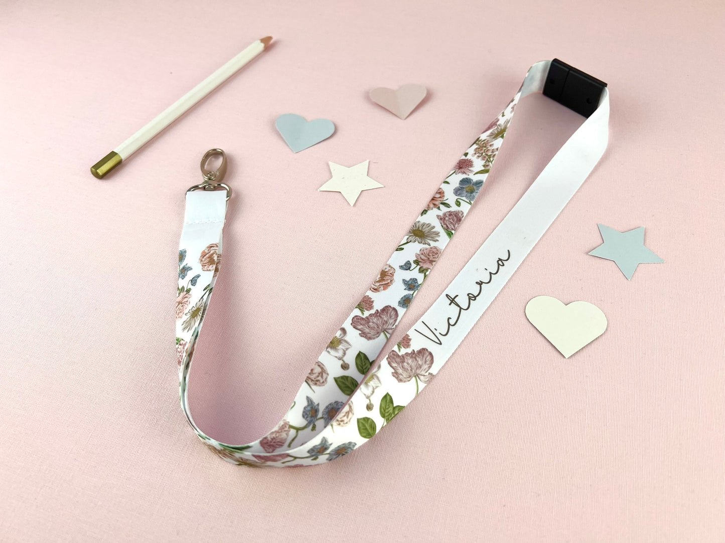 Wildflower Personalised Lanyard
