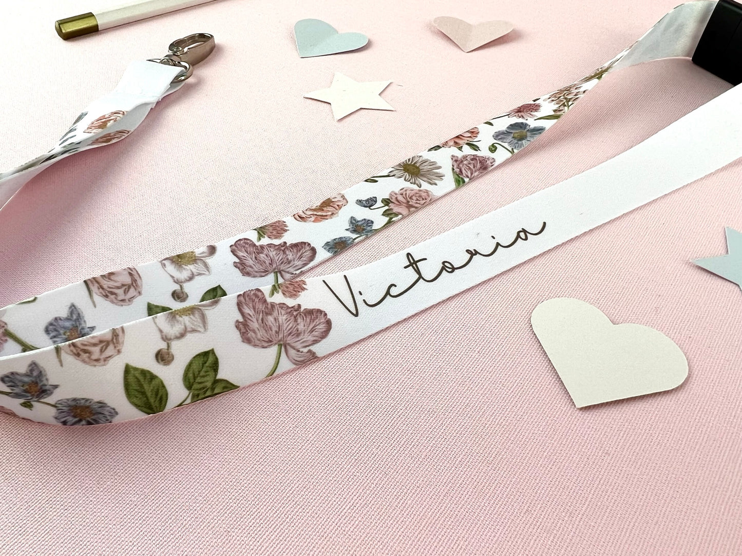 Wildflower Personalised Lanyard