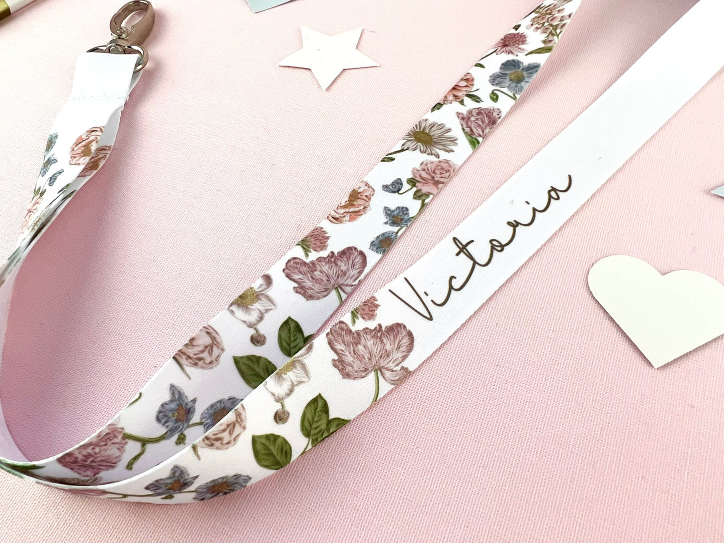 Wildflower Personalised Lanyard
