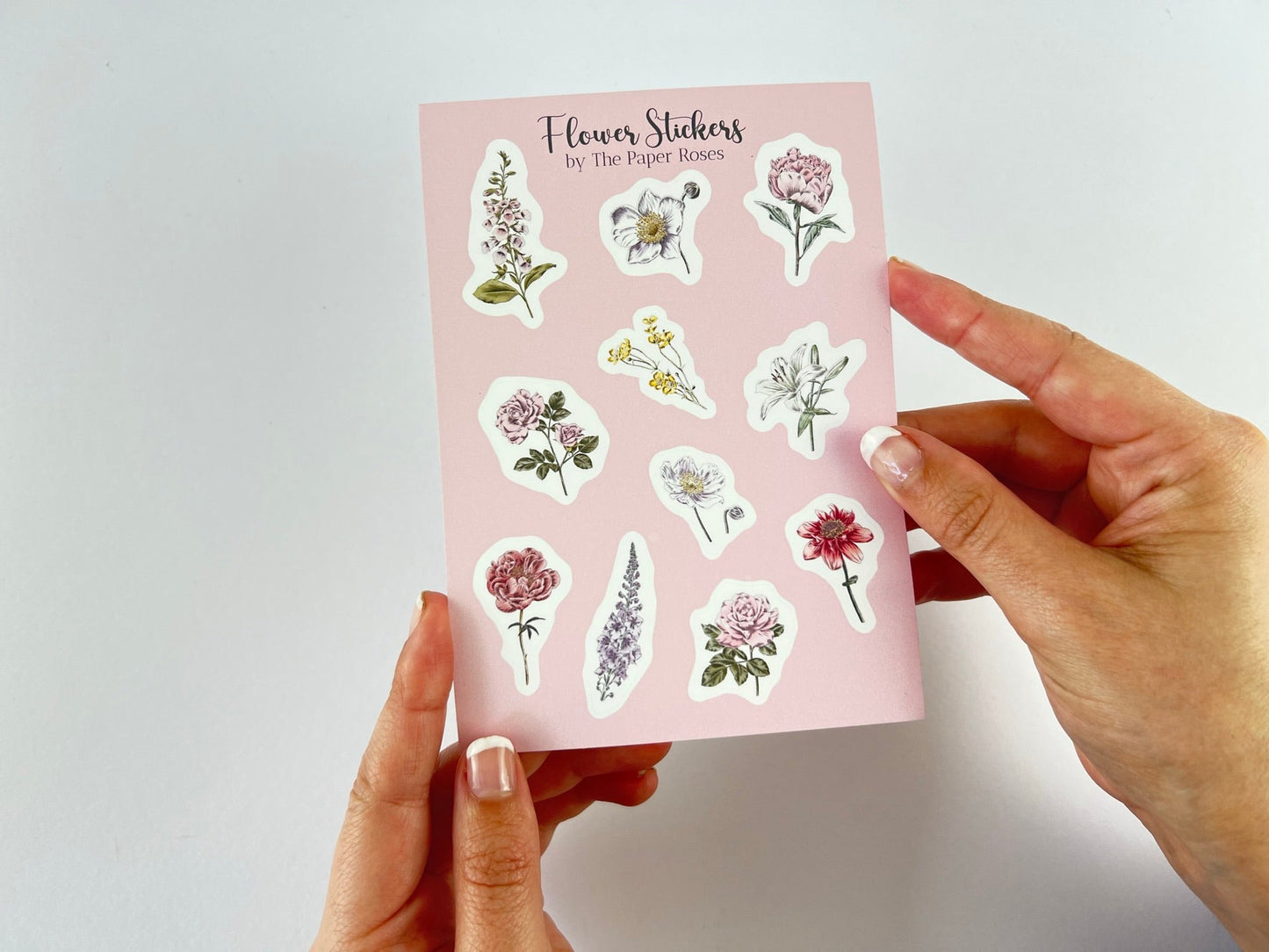 Garden Flowers Mini Planner Stickers