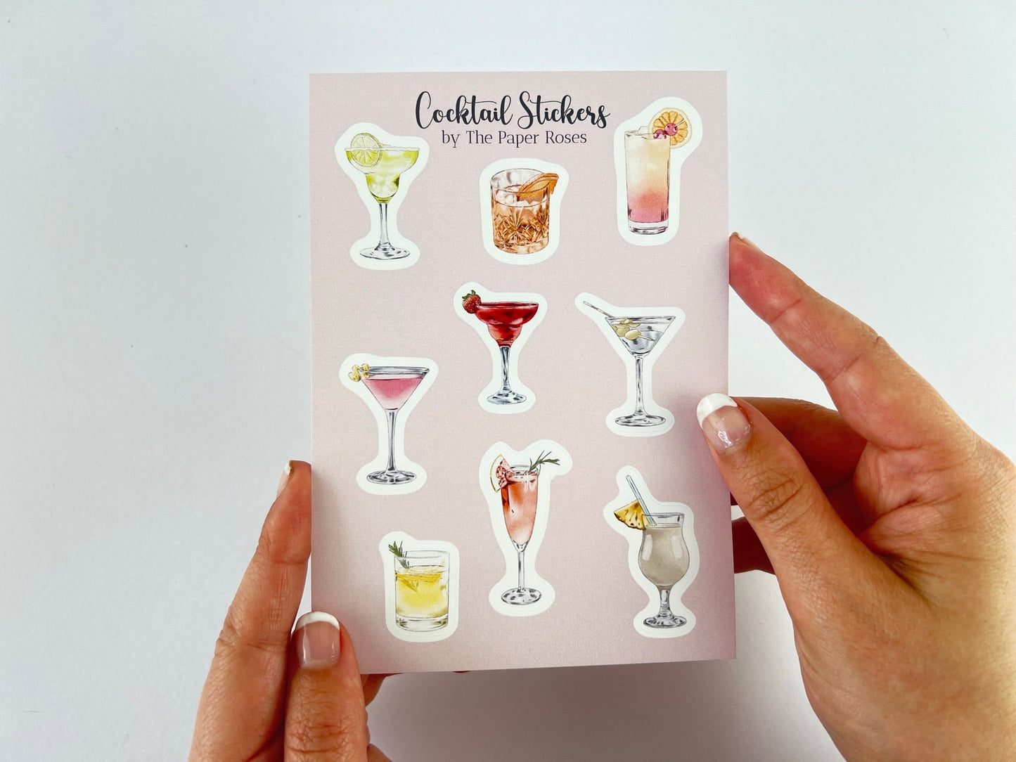 Cocktail Drinks Mini Planner Stickers