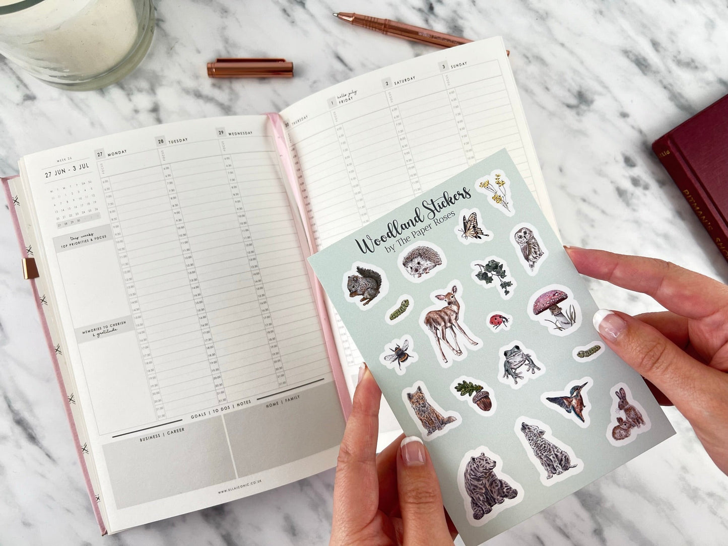 Woodland Mini Planner Stickers