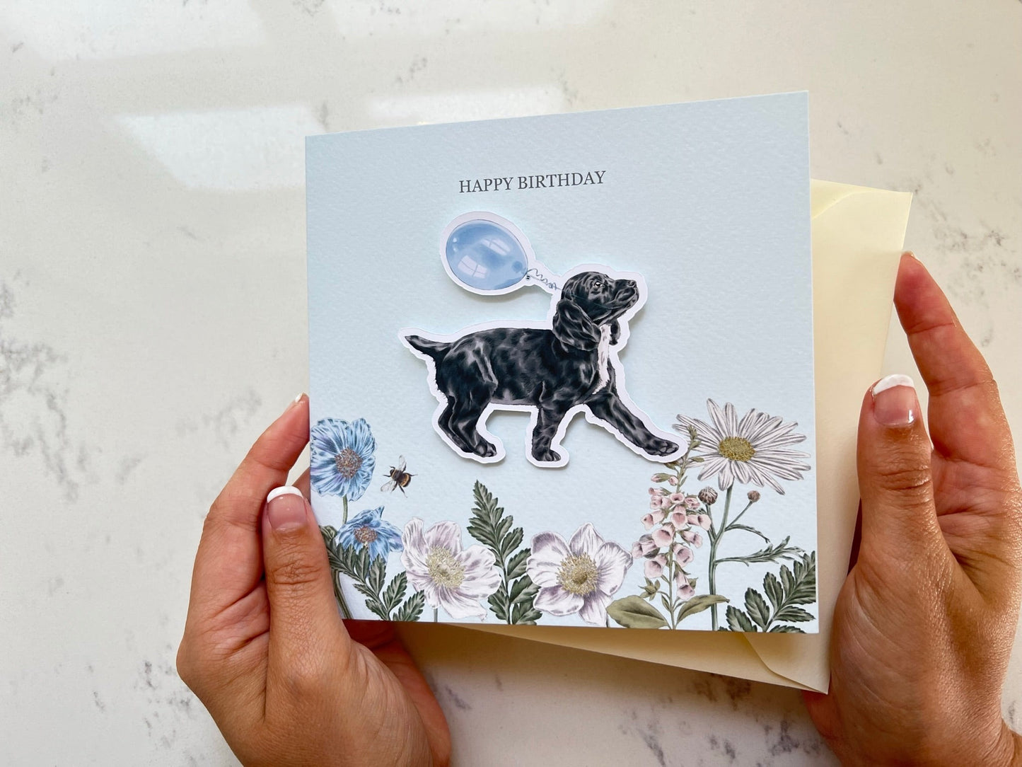 Puppy Birthday Balloon Card