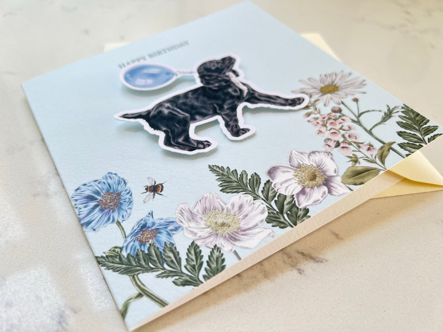 Puppy Birthday Balloon Card