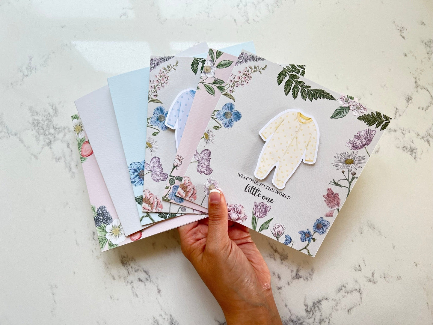 Blue Baby Grow Card