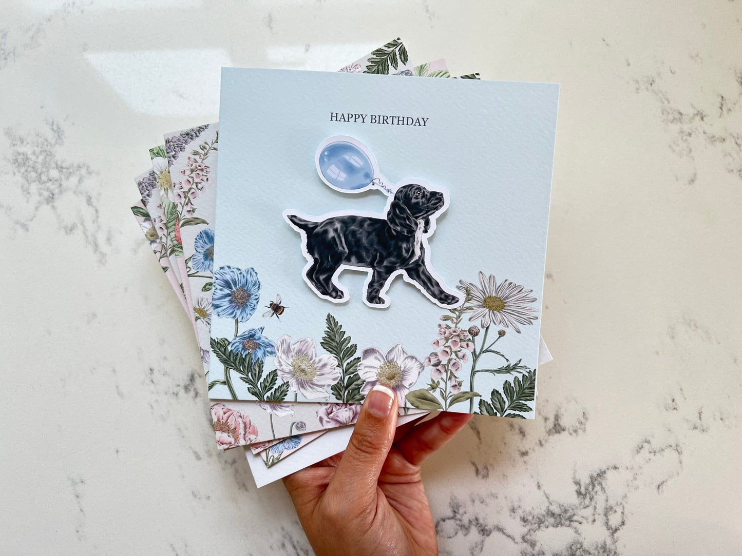 Puppy Birthday Balloon Card