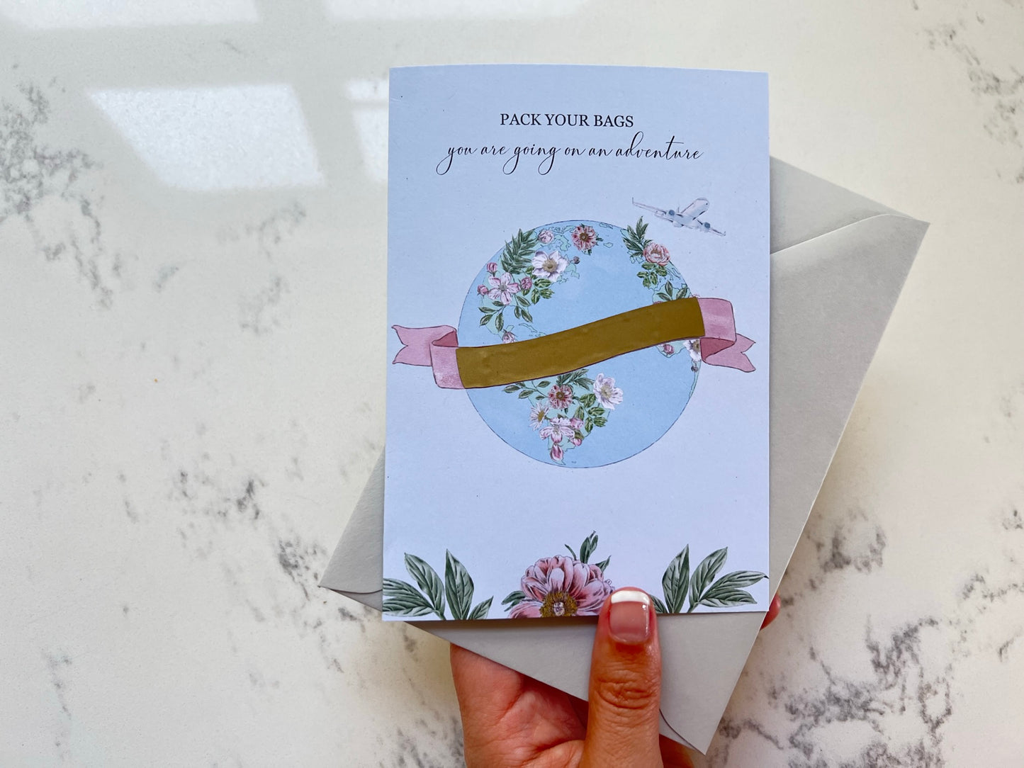 Pack Your Bags Scratch Reveal Card